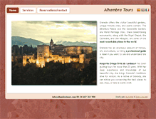 Tablet Screenshot of alhambratours.com